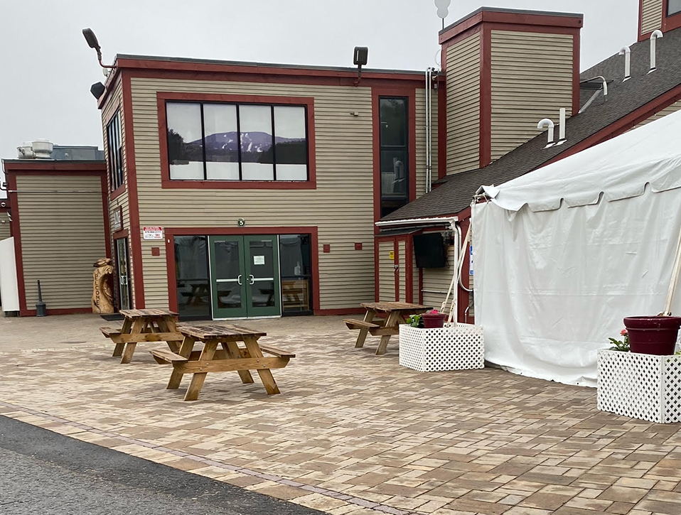 Outside Tent with tables